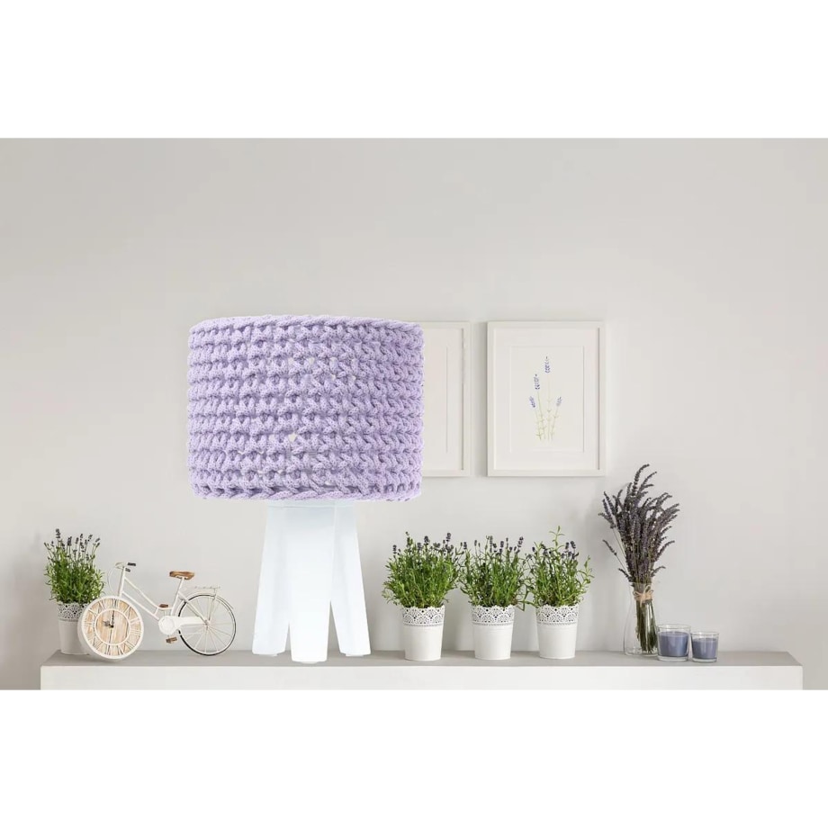 Lampa stołowa COTTON WOOD fioletowa
