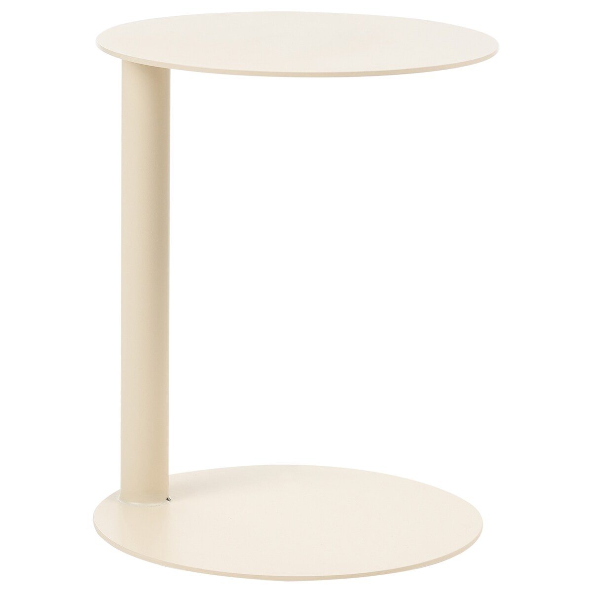 Stolik pomocniczy ogrodowy VENTURINA 40 cm 40 cm Metal Beżowy