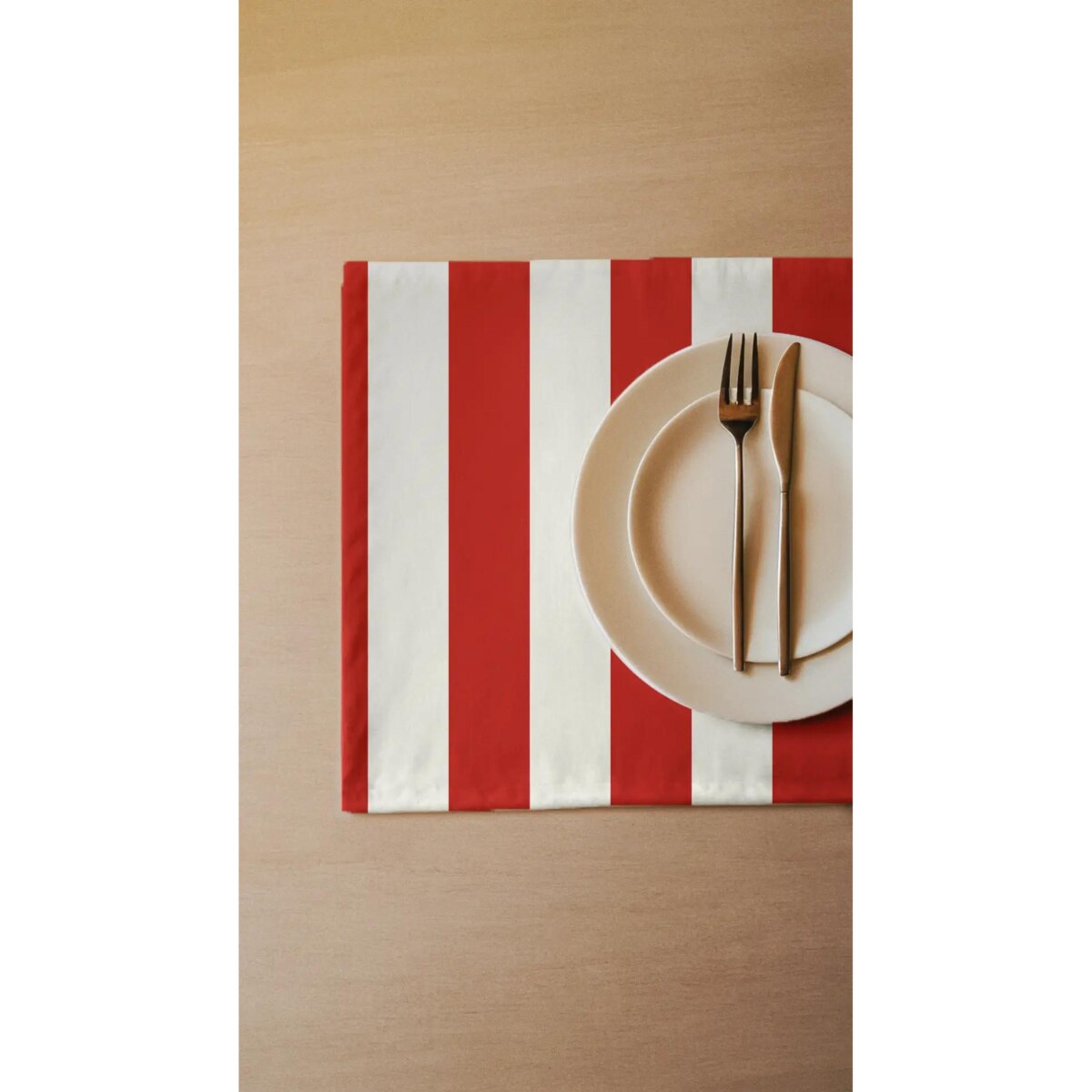 Podkładki świąteczne - klasyczne czerwone pasy