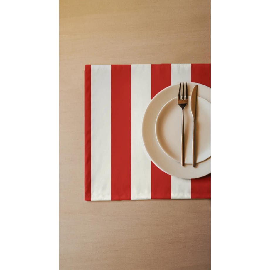Podkładki świąteczne - klasyczne czerwone pasy