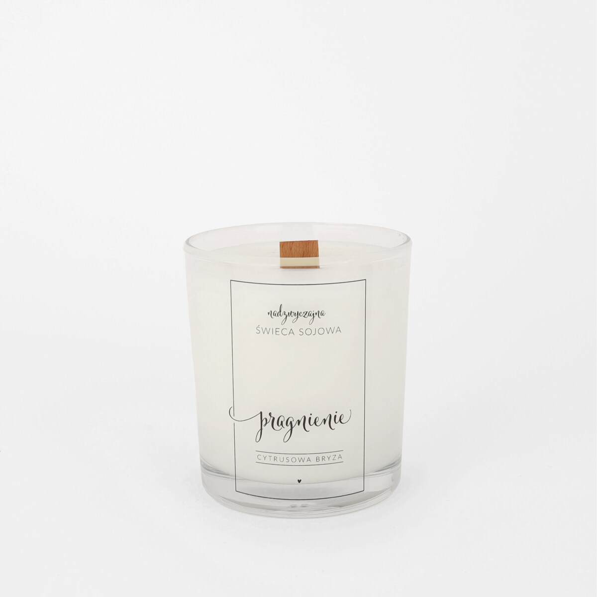 Świeca sojowa w szklance 180 ml - Pragnienie CYTRUSOWA BRYZA