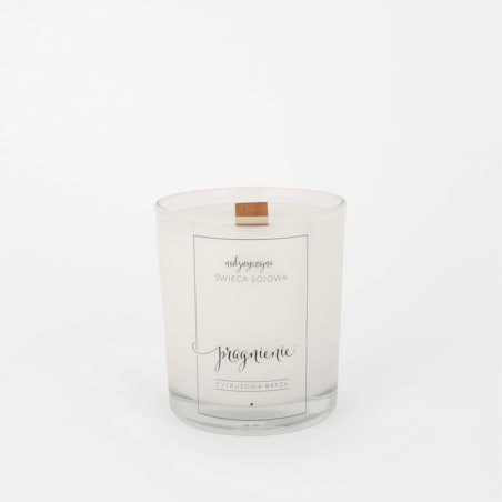 Świeca sojowa w szklance 180 ml - Pragnienie CYTRUSOWA BRYZA