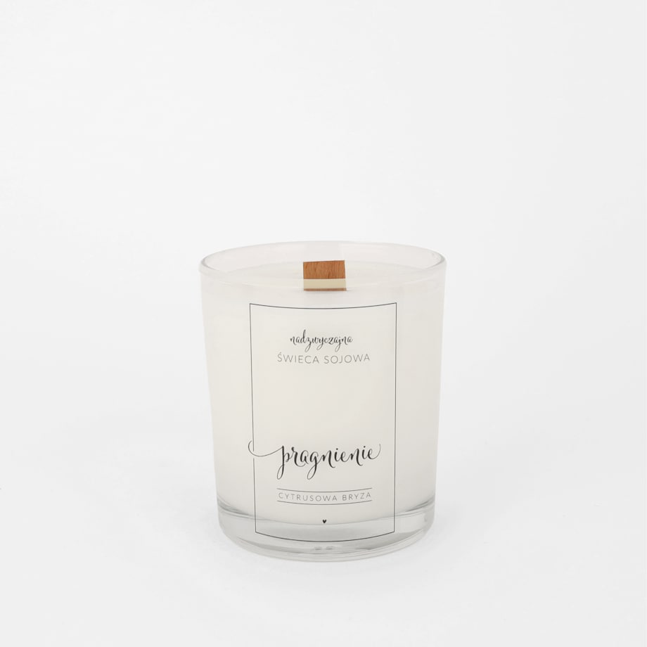 Świeca sojowa w szklance 180 ml - Pragnienie CYTRUSOWA BRYZA