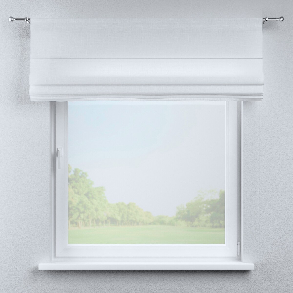 Roleta rzymska Torino 130x170 prześwitująca, biała