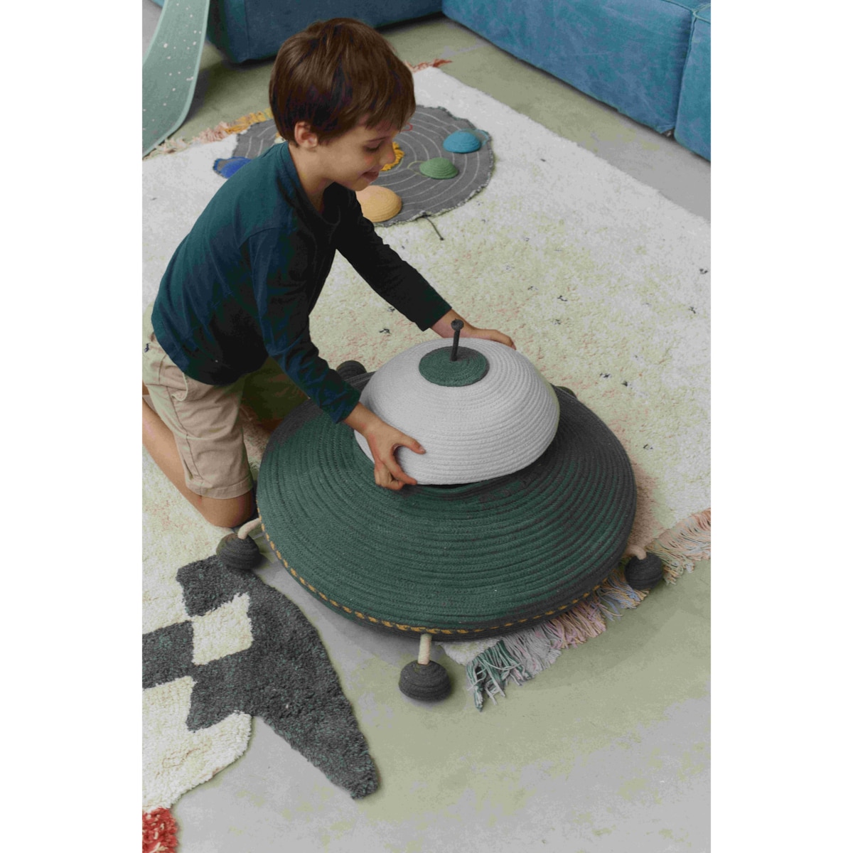 Kosz dekoracyjny UFO, "Mom, I want to be an astronaut" Lorena Canals