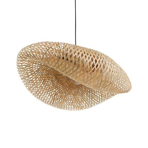Lampa wisząca BALHA Drewno bambusowe Naturalny