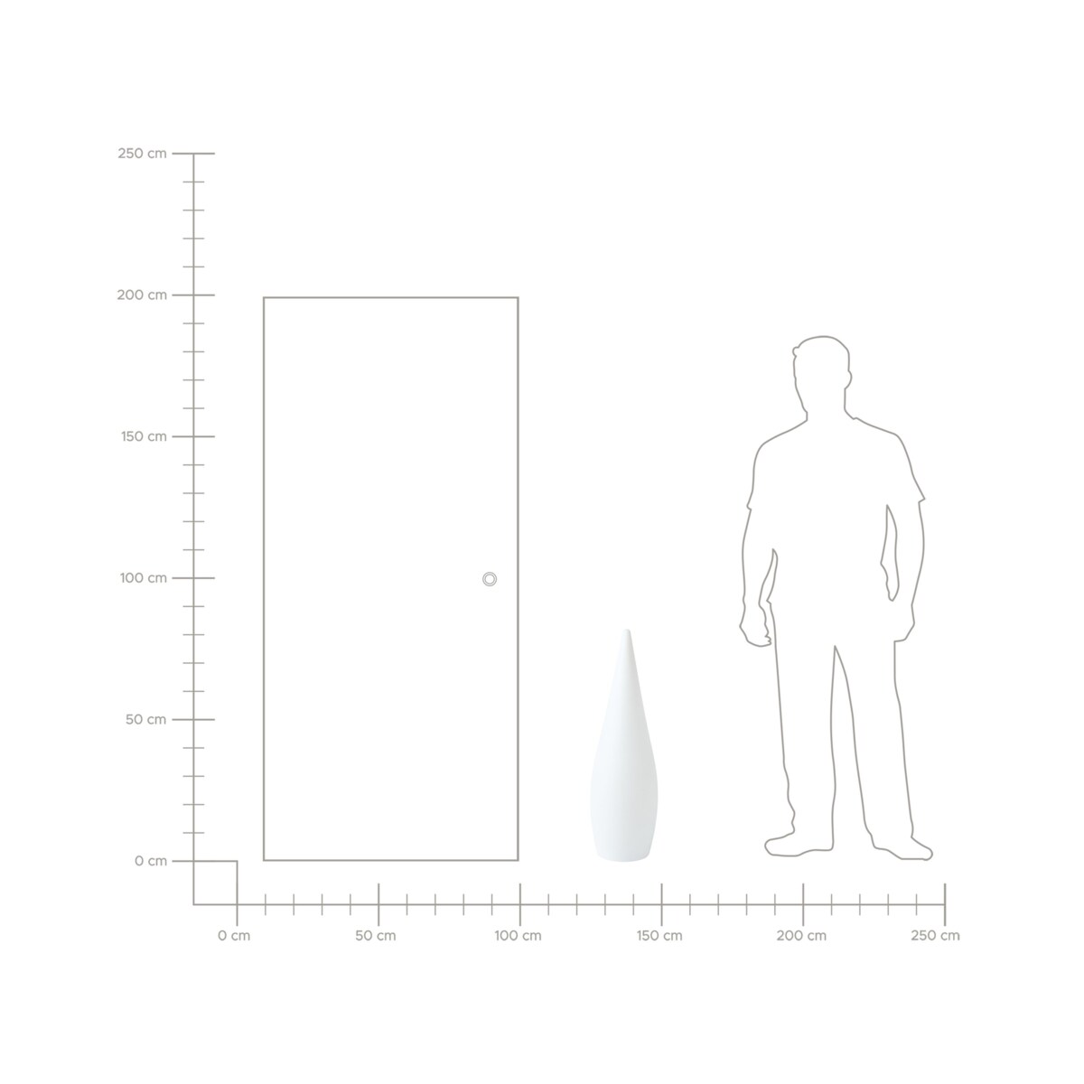 Lampa ogrodowa podłogowa LED VULETAS 81 cm Z pilotem Biały