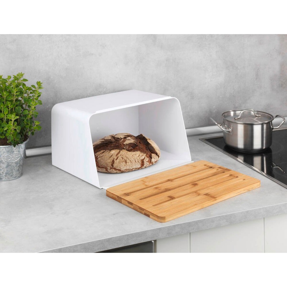 Chlebak z deską do krojenia z drewna bambusowego KUBO, WENKO