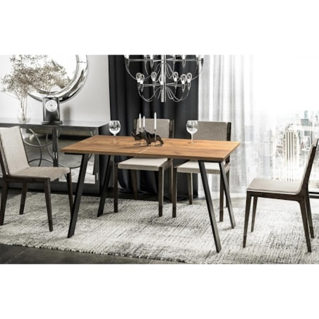 Stół rozkładany LIWIA 130(210)x80 dąb złoty craft