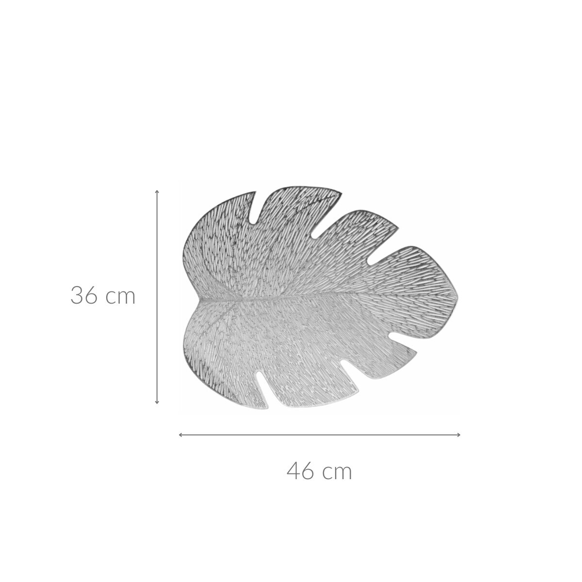 Mata na stół w kształcie liścia, 36 x 46 cm