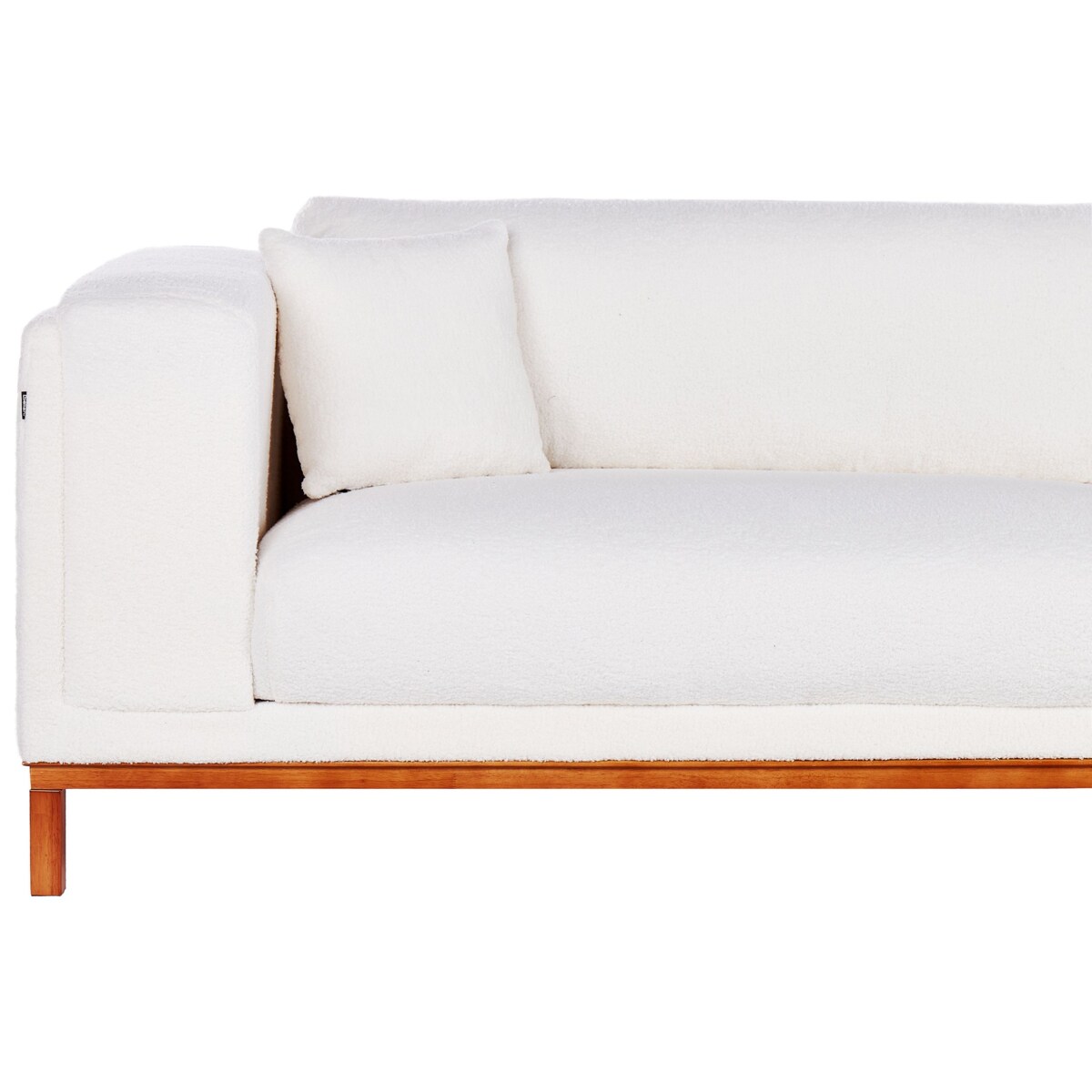 Sofa 4-osobowa boucle złamana biel VENG