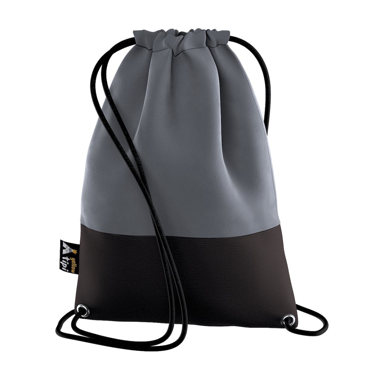 Worek plecak Kiddy Velvet, grafitowy szary, 28x40cm, Posh Velvet