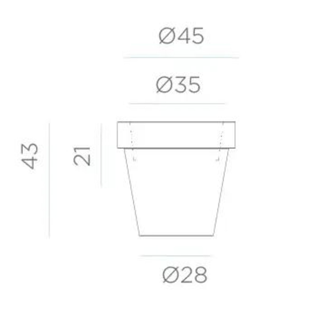 Donica solarna ogrodowa Magnolia LUMMG045SSNW King Home IP65 ściemniana biała