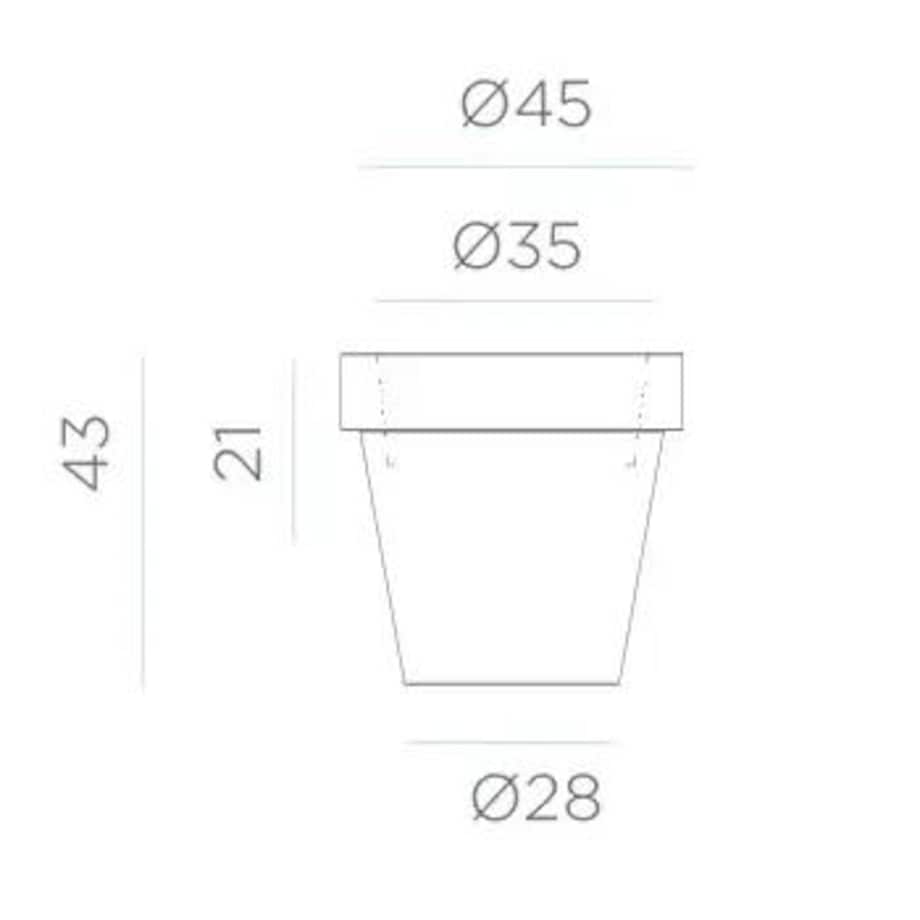 Donica solarna ogrodowa Magnolia LUMMG045SSNW King Home IP65 ściemniana biała