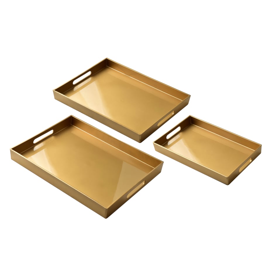 Komplet 3 tac dekoracyjnych BLANCHE GOLD