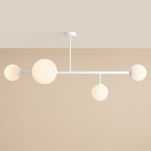Lampa sufitowa molekuły Dione 1092PL_L Aldex do kuchni kulki biała