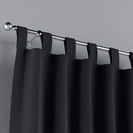 Zasłona na szelkach 1 szt. 130x245 czarny