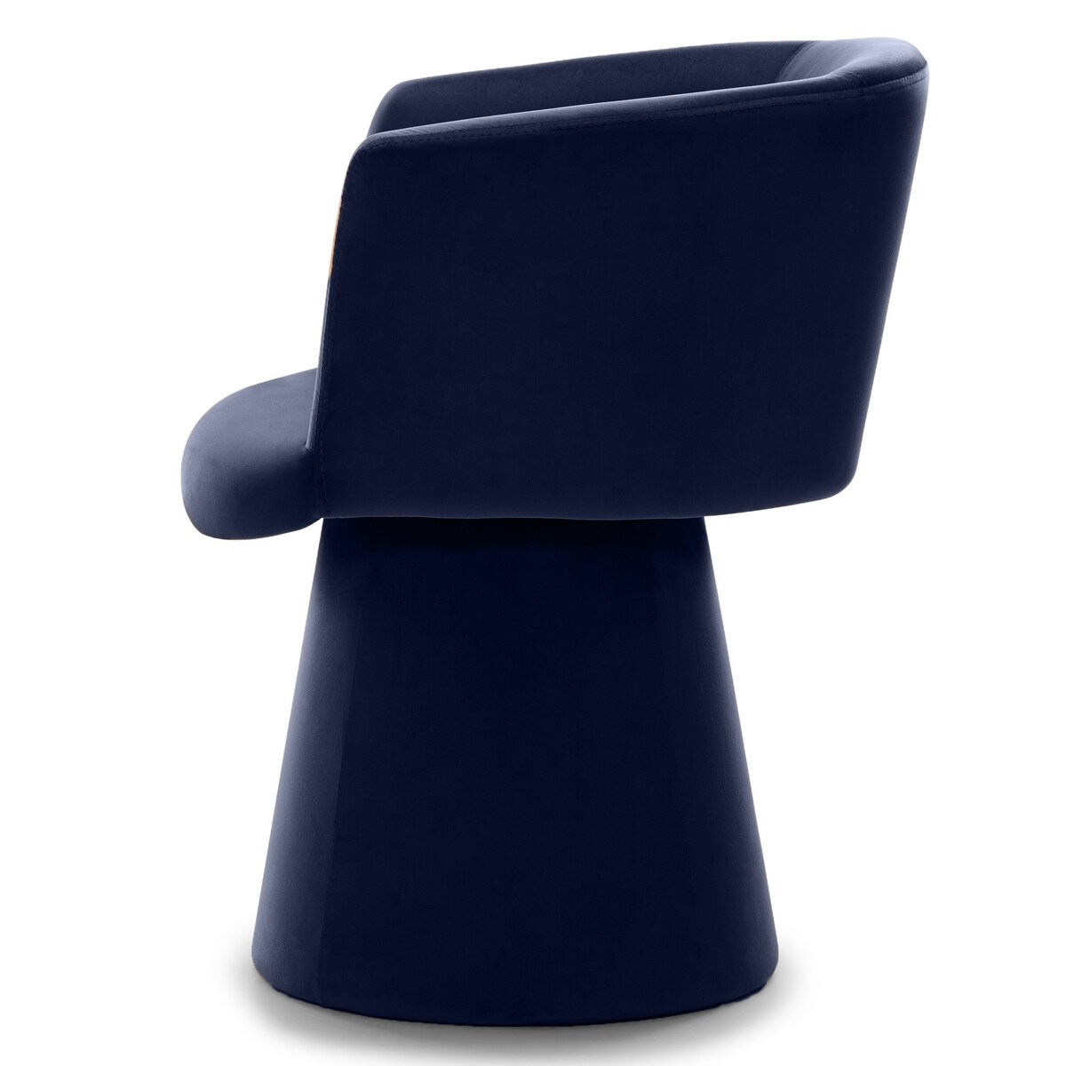 Krzesło obrotowe aksamitne granatowe Nalf