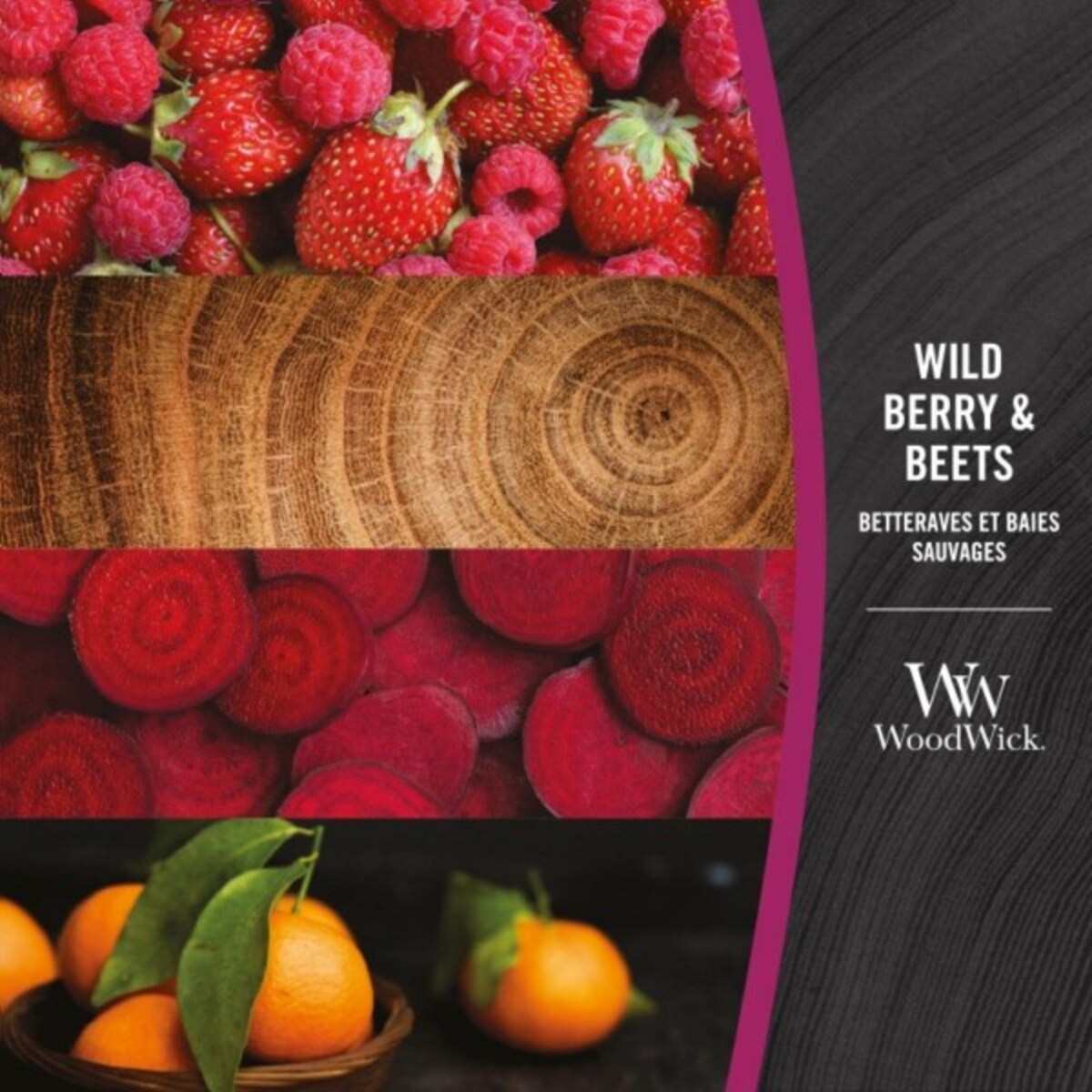 WoodWick świeca mała WILD BERRY & BEETS
