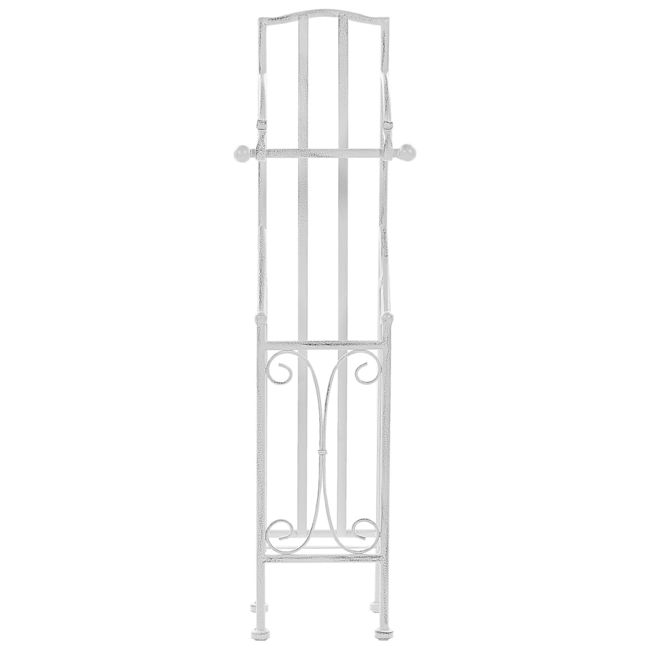 Metalowy stojak na papier toaletowy biały BRISA