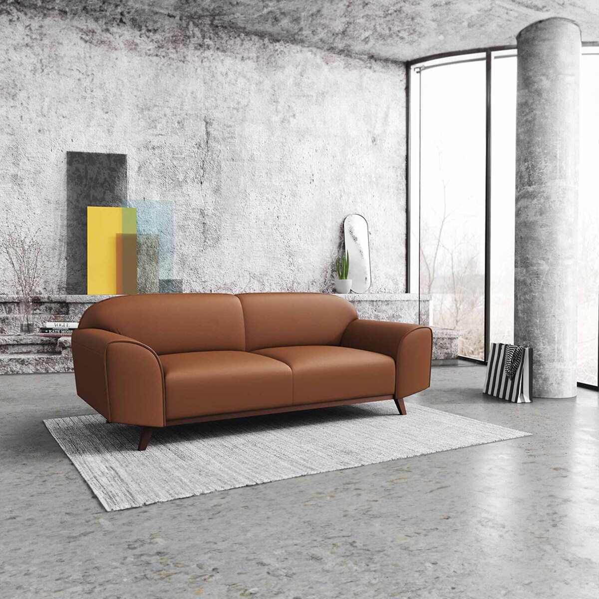 Sofa 2-osobowa Nesbo koniakowa