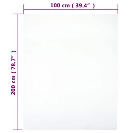 vidaXL Prześcieradła, 2 szt., białe, 100x200 cm, dżersej bawełniany