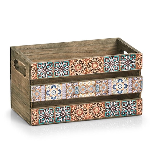Skrzynka dekoracyjna na przybory MOSAIC, 24 x 14 x 13,5 cm, ZELLER, MDF
