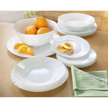 6x TALERZ OBIADOWY PŁYTKI BIAŁY EBRO bormioli 25 cm DUŻY na drugie danie