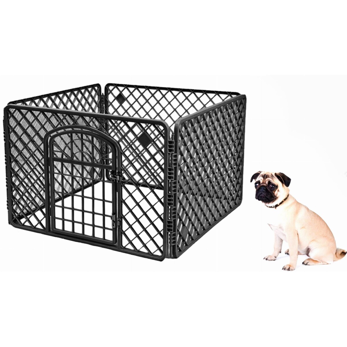 Zagroda Dla Psa 90X90X60 Cm Czarna