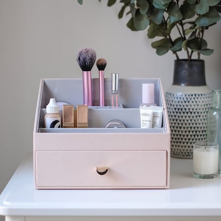 Organizer na kosmetyki Stackers różowy