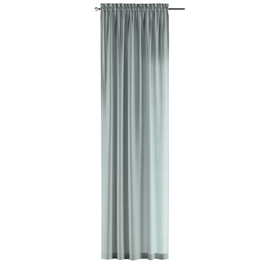 Zasłona na kanale z grzywką 1 szt. 130x260 zielony melanż