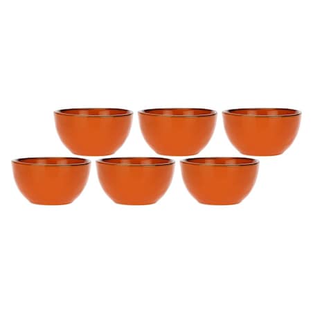 Zestaw 6 misek na owoce Concerto Arancione - Pomarańczowy, 11 cm