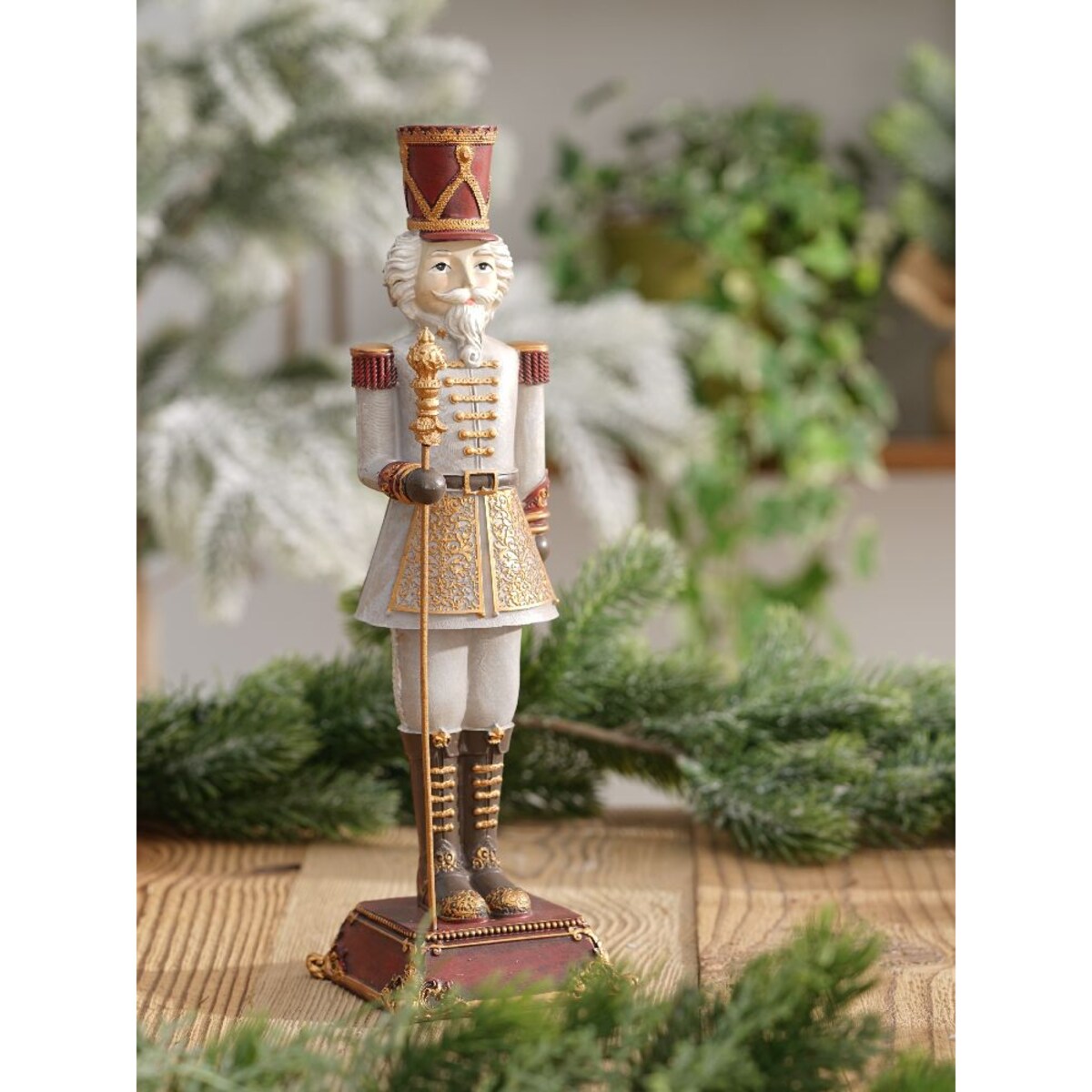 VILLA ITALIA Żołnierzyk świąteczny biały Figurka 31 cm HOLY TIME
