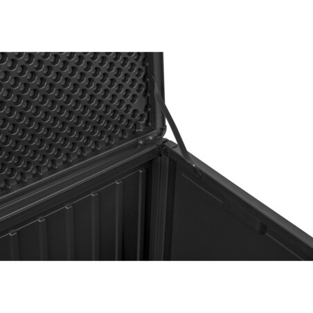 Skrzynia ogrodowa balkonowa 109x51,5x55 cm 270 litrów czarna Plonos