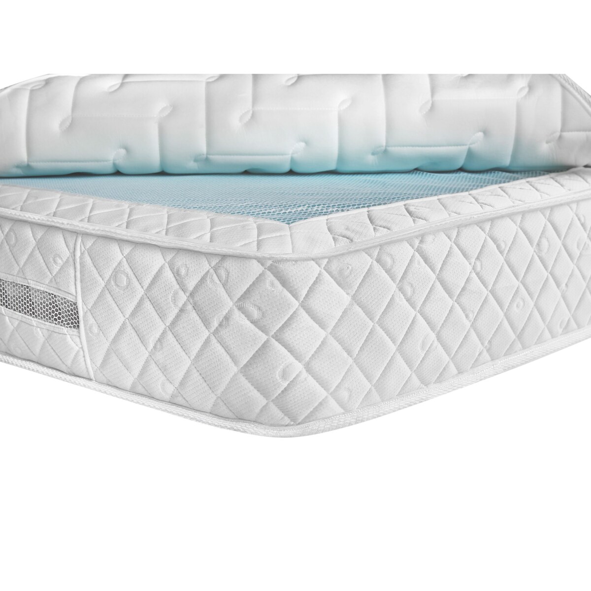 Materac kieszeniowy zdejmowany pokrowiec 90 x 200 cm średnio twardy GLORY