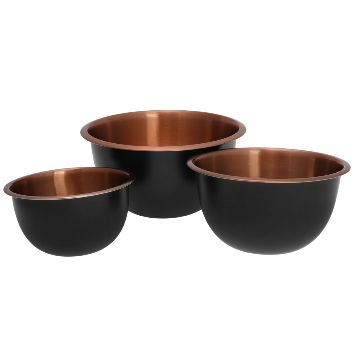 Zestaw 3 misek stalowych miski kuchenne KLAUSBERG