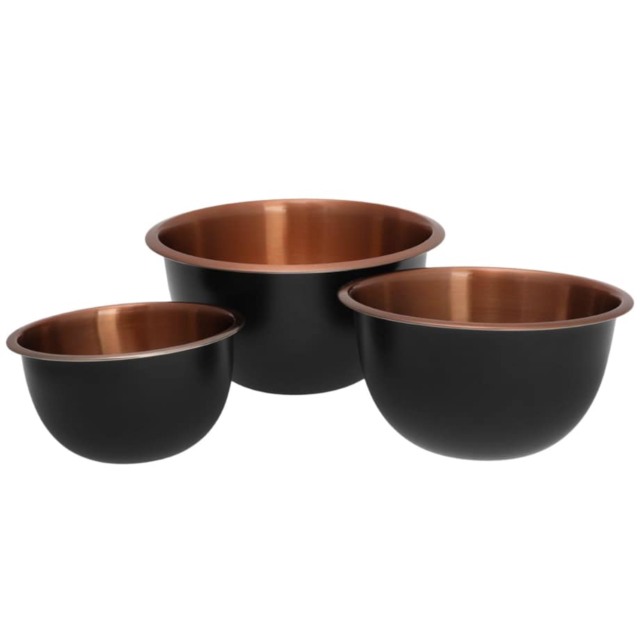 Zestaw 3 misek stalowych miski kuchenne KLAUSBERG