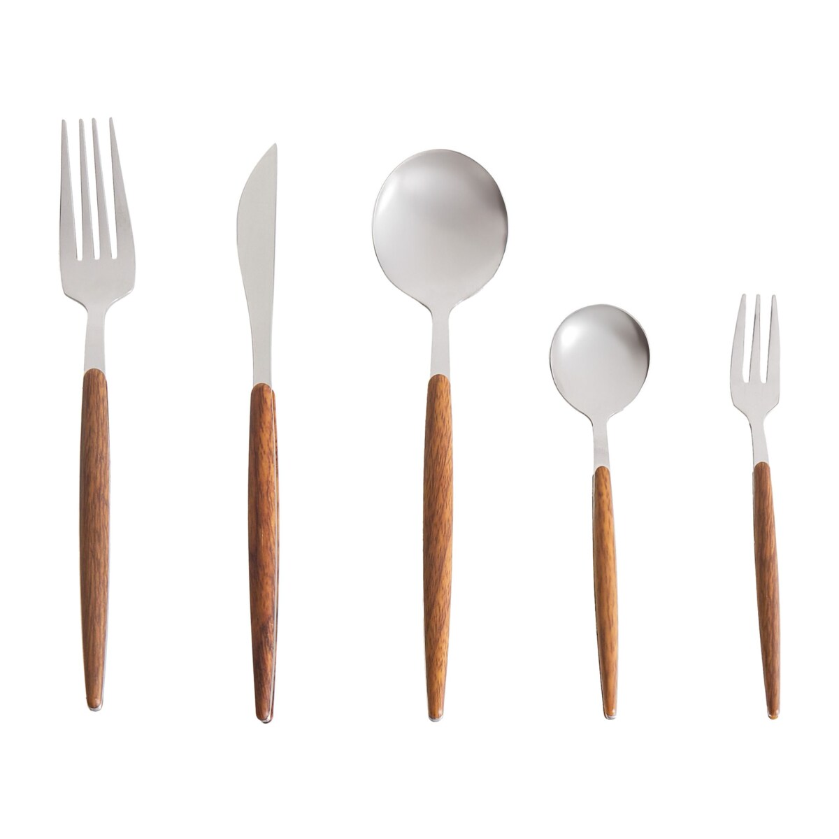 Zestaw sztućców 30 elementów GEMELLI Srebrny