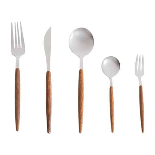 Zestaw sztućców 30 elementów GEMELLI Srebrny