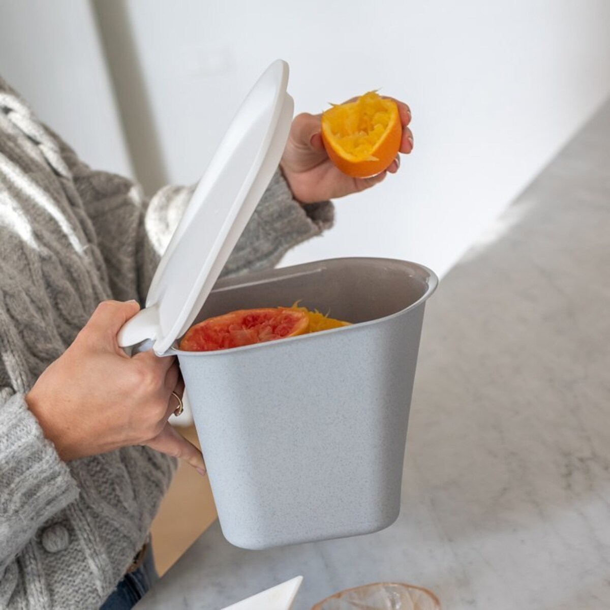 Pojemnik na odpady organiczne, kosz na śmieci BIBO, śmietniczek, 3 l, KOZIOL