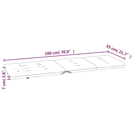 vidaXL Poduszki na leżaki, 2 szt., kolor taupe, tkanina Oxford