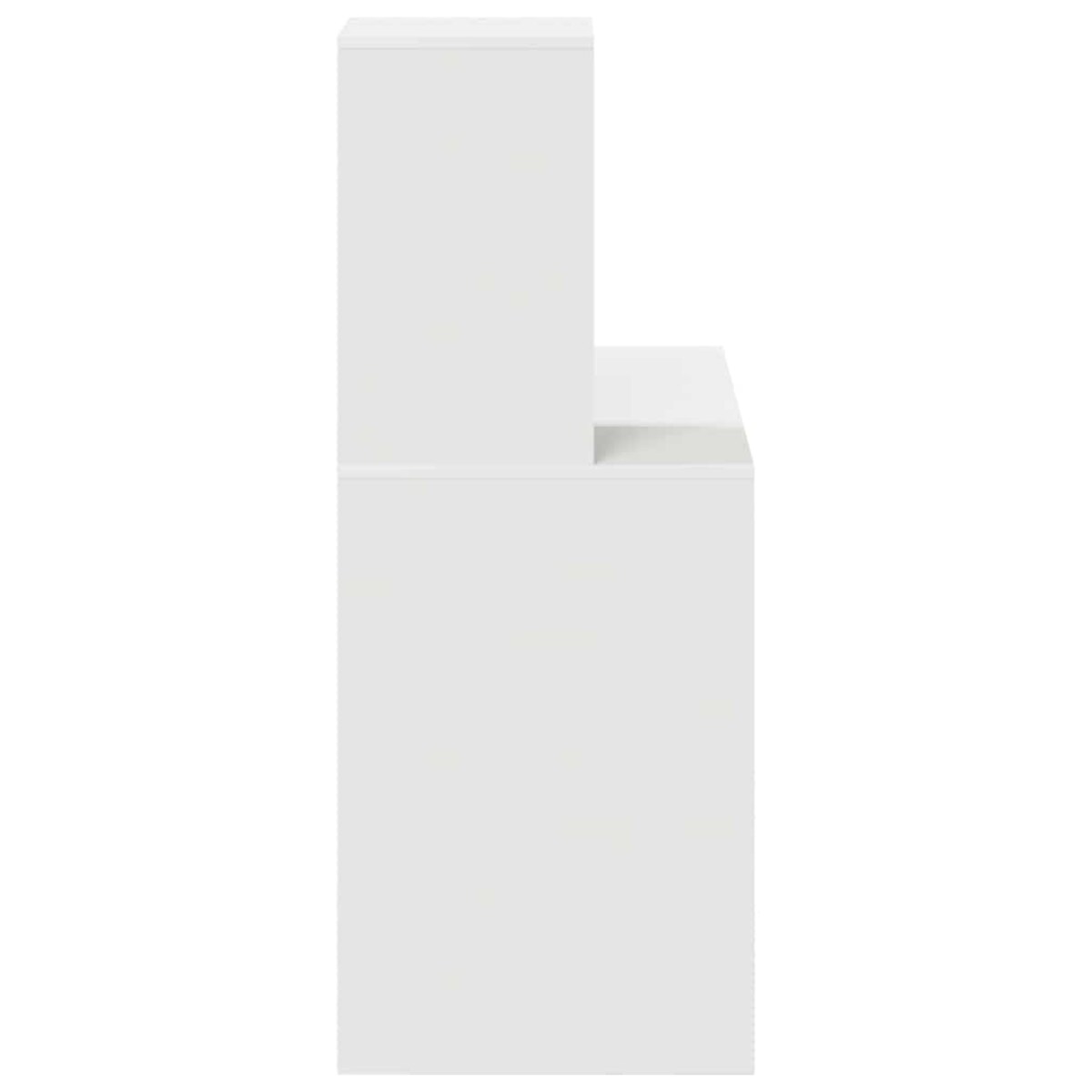 vidaXL Biurko z półką Biały 102 x 50 x 124 cm Materiał drewnopochodny