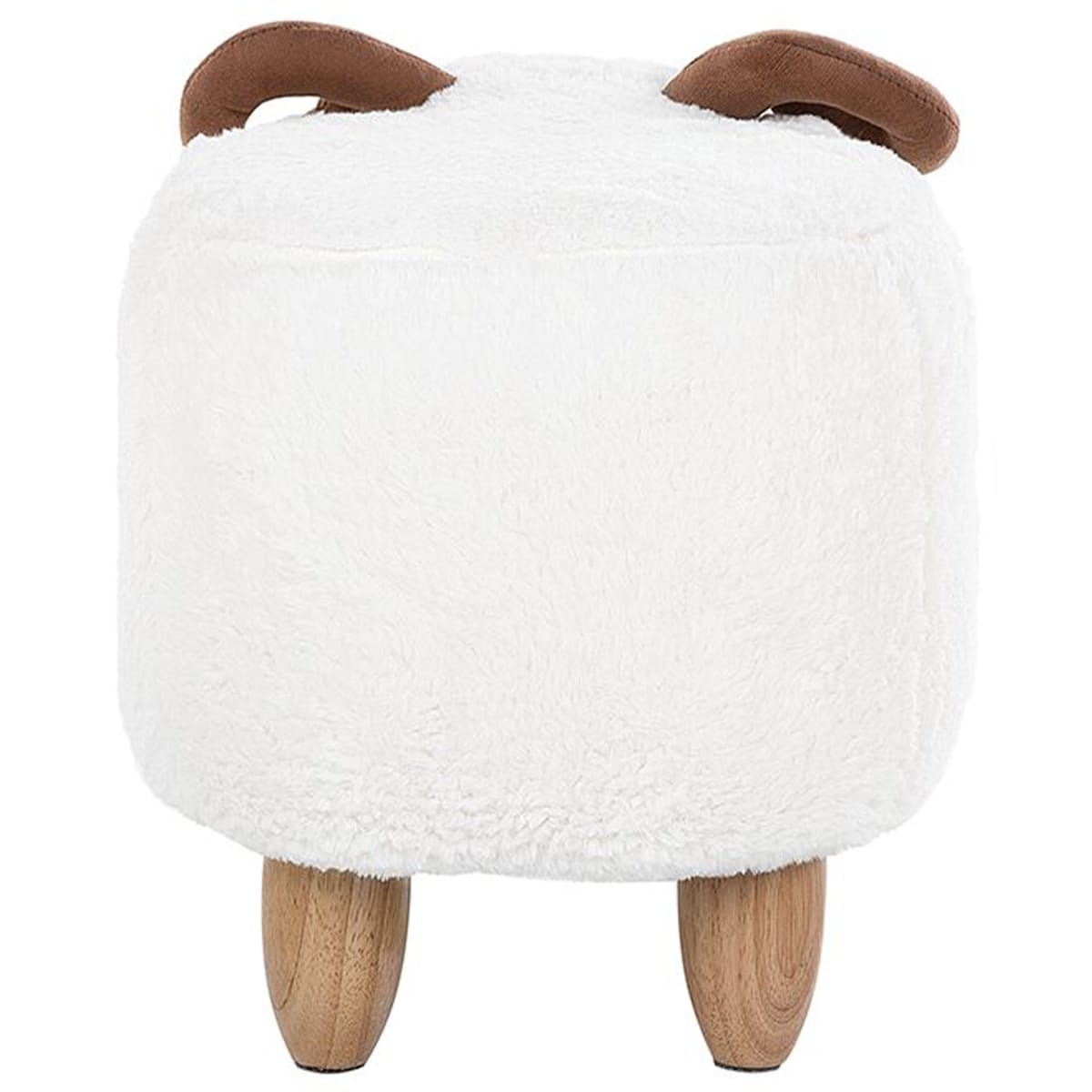 Pufa zwierzak LAMB Biały Baranek