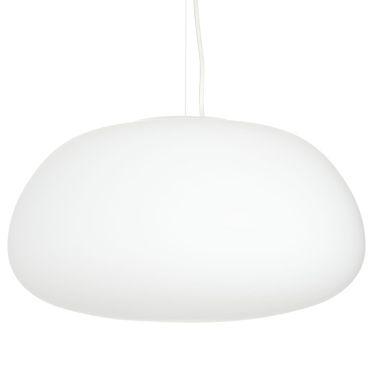 Wisząca lampa LUCIDUM FLAT ST-8718 Step jadalniana szkło mleczne akryl biała