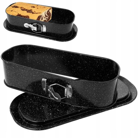 Forma do pieczenia chleba i ciast rozpinana Marmurkowa powłoka 30x11 cm BRUNBESTE BB-2537