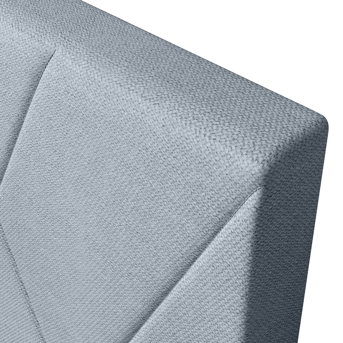 Łóżko kontynentalne ALLIE 160x200 z pojemnikiem, Niebieskoszary, tkanina Megan 360