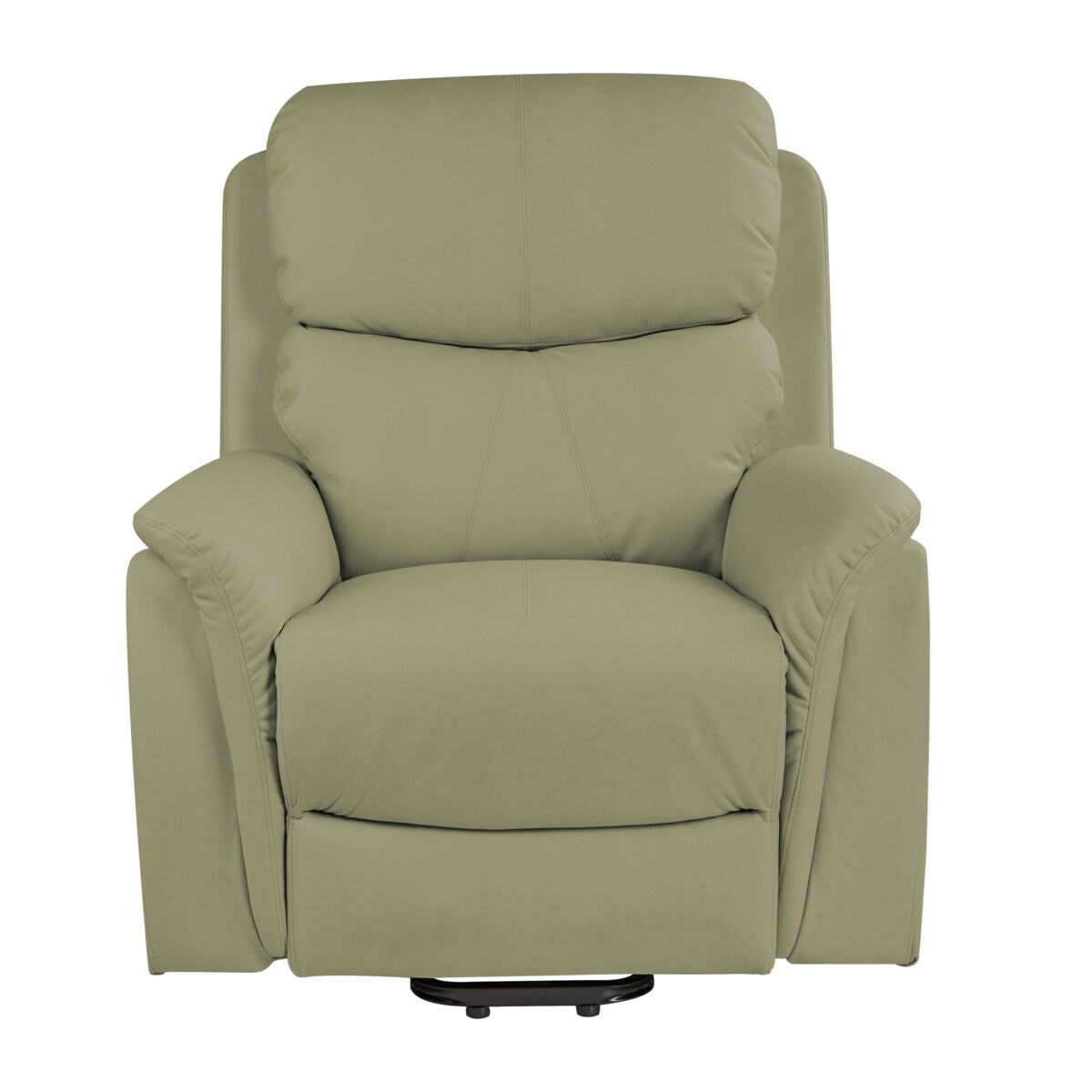 Fotel z elektryczną funkcją relaksu ekoskóra zielony GLORIE