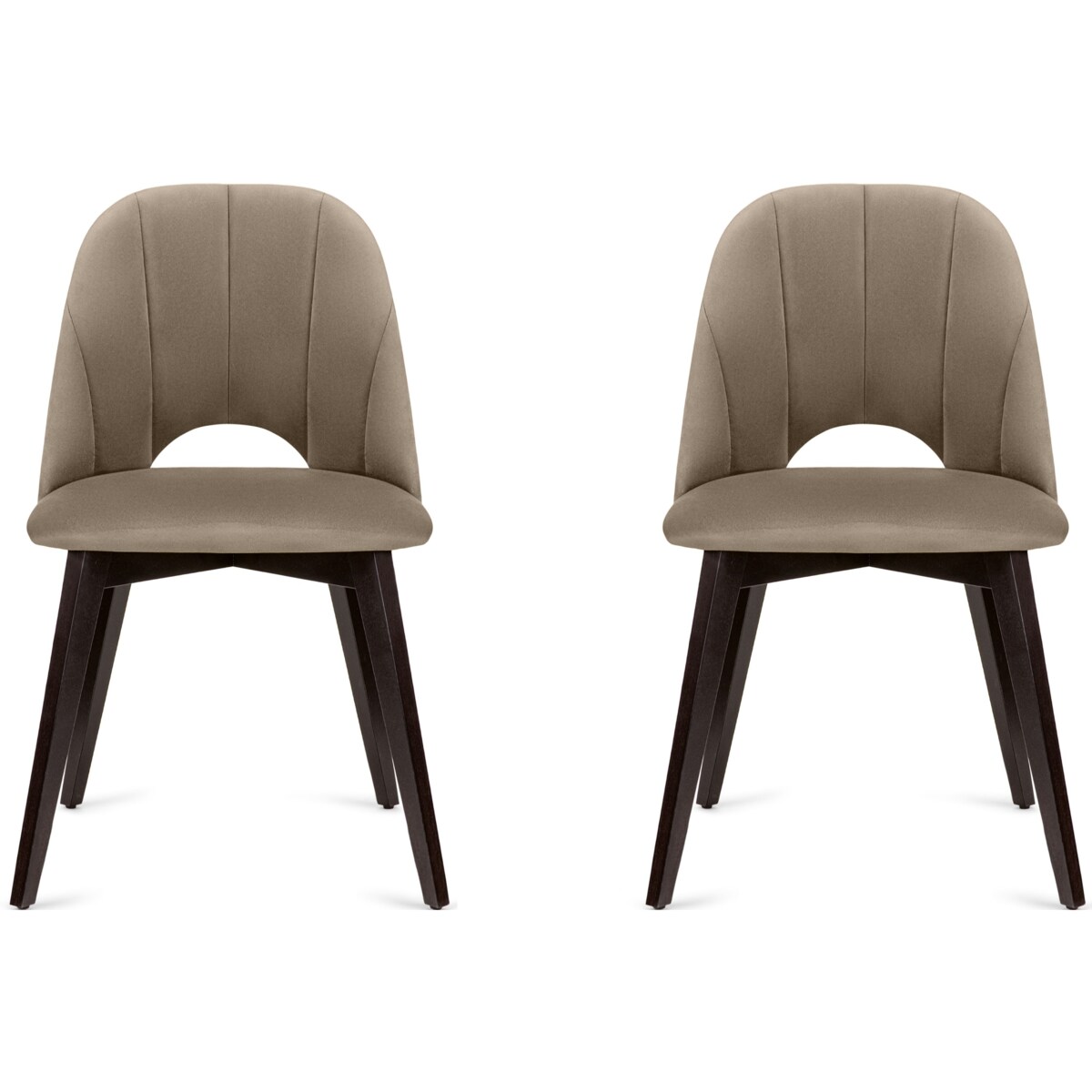 KONSIMO BOVIO uniwersalne krzesła do salonu 2 sztuki beżowy