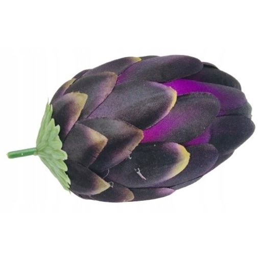 SZTUCZNY KWIAT PROTEA karczoch DUŻY FIOLET stroik dodatek wiązanka bukiet