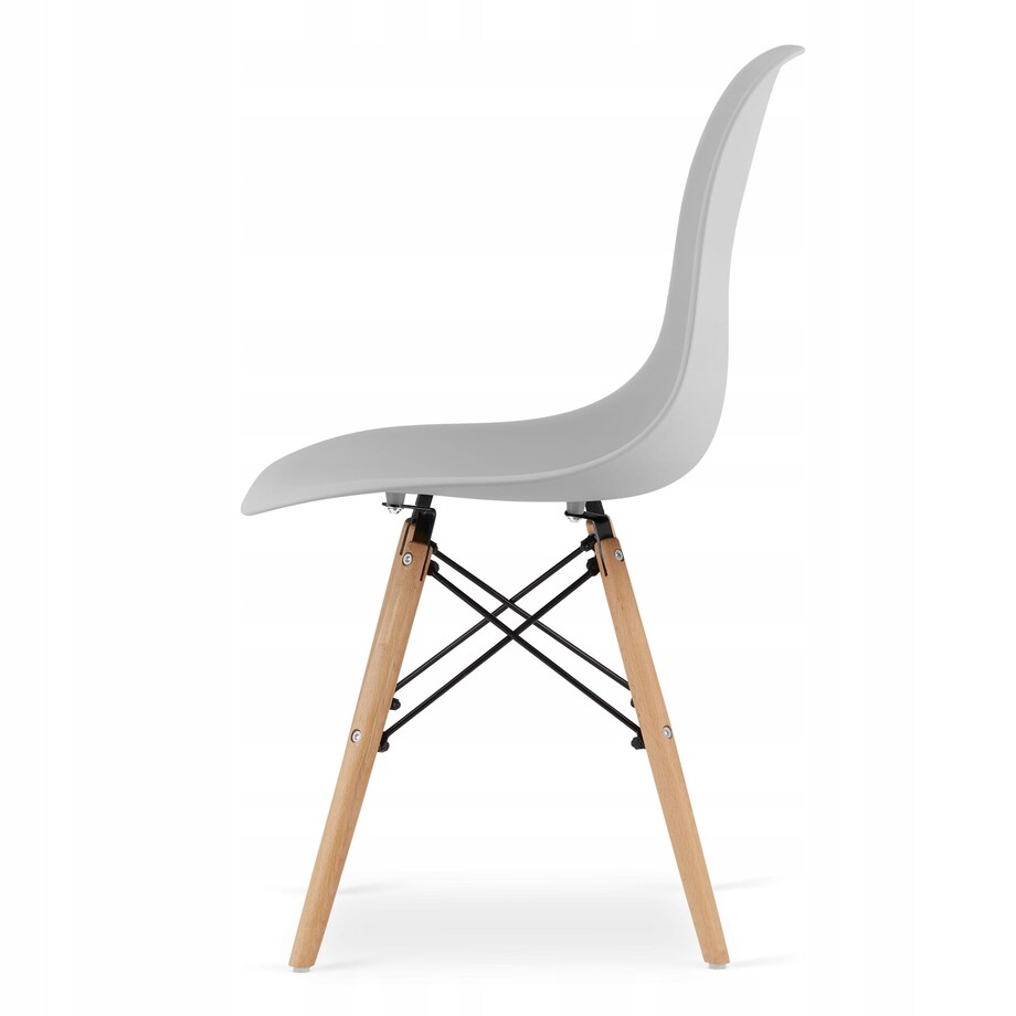 Zestaw Stół Do Jadalni Kuchni Salonu Biura Prostokątny Adria 120X80 Biały + 4 Krzesła Osaka Szare